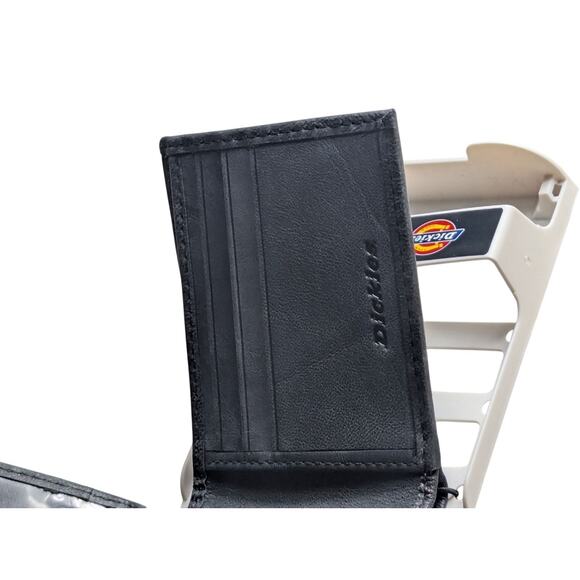 Dickies Genuine Leather Passcase Men's Wallet Black 31D1220004 New Free Shipping - Picture 5 of 7